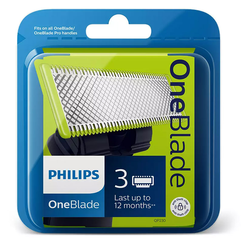 Philips- ტრიმერის სათადარიგო თავები 3ც QP230/50