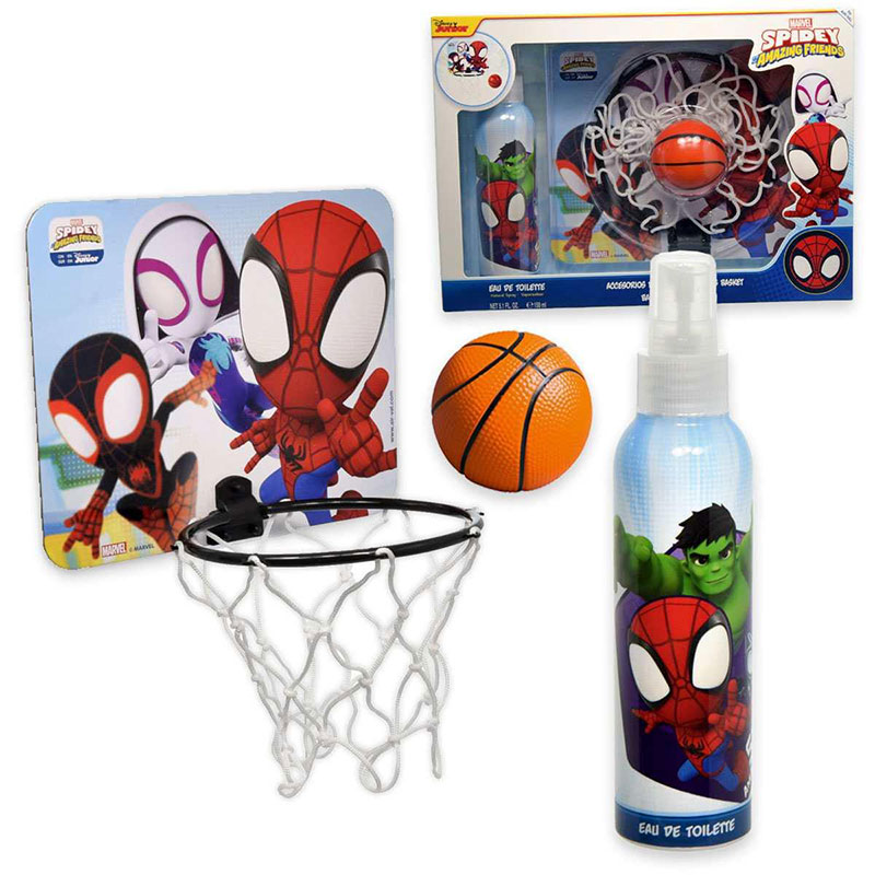 ეარ-ვალ ნაკრები სურნელოვანი წყალი Spiderman150მლ + სათამაშო