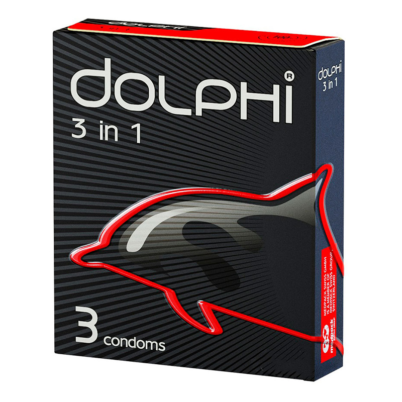 Condom DOLPHI 3x1ribb.#3