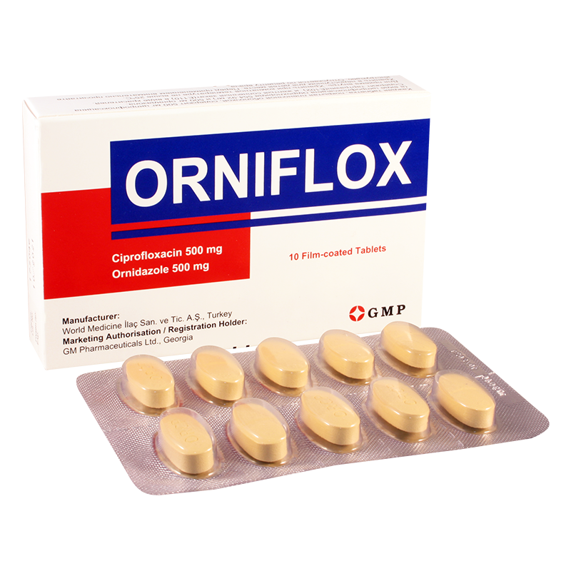 Orniflox 500mg+500mg #10t