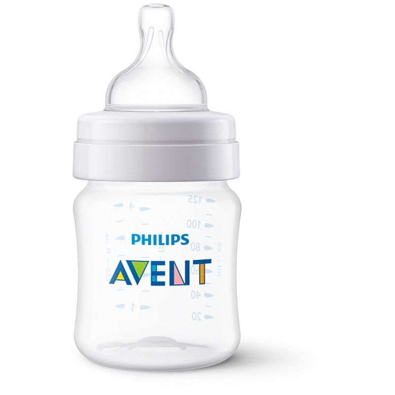 Anti-colic baby bottle, 125ml,
