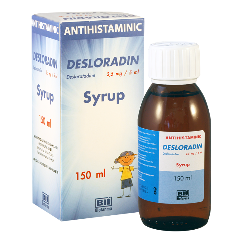 Desloradin 2.5mg/5ml150ml syr