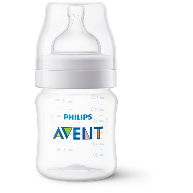 Anti-colic baby bottle, 125ml,