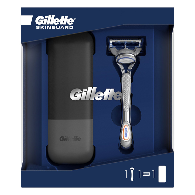 Gillette shaver + travel case